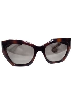 Salvatore Ferragamo Brown Tortoiseshell Cat Eye Sunglasses